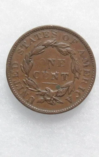 1837 Large Cent XF-40