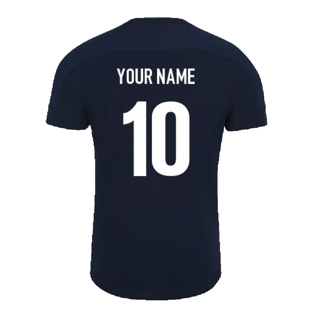 2023-2024 England Rugby Presentation Tee (Navy Blazer) (Your Name)
