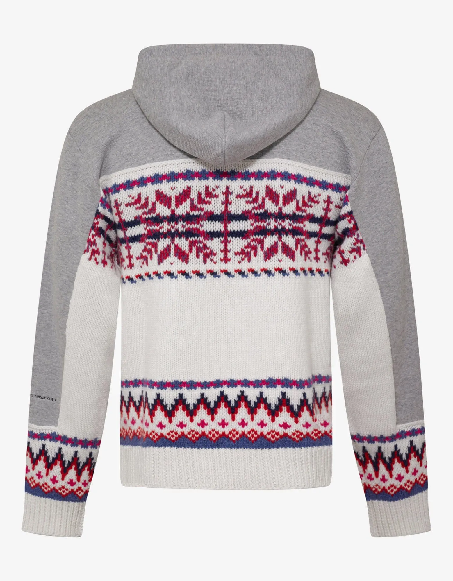 7 Moncler Fragment Hiroshi Fujiwara Fair Isle Panel Hoodie