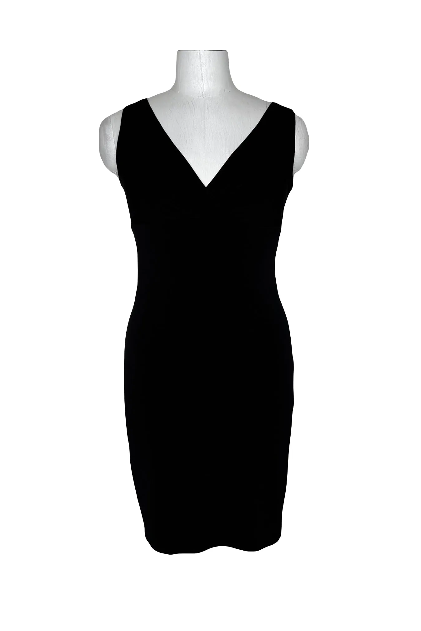 A line below knee surplice dress
