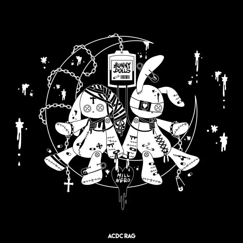 ACDC RAG Moon Bunny Dolls hoodie