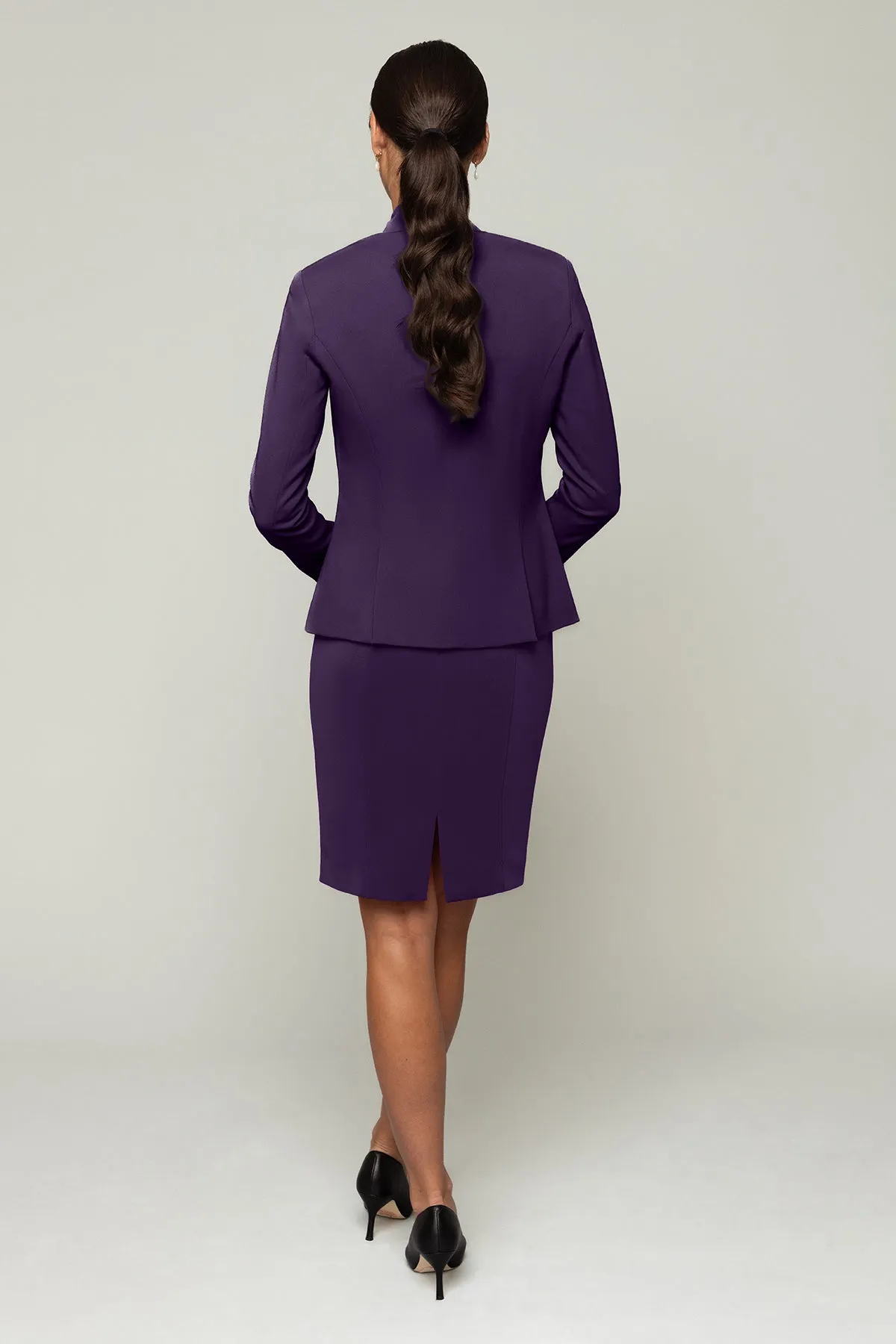 Alanna Blazer - Eggplant