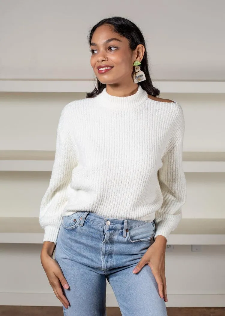 BB Dakota Cold Shoulder Sweater
