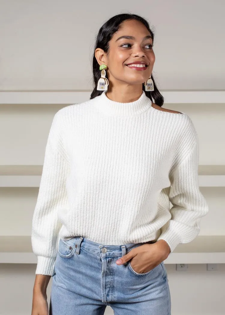 BB Dakota Cold Shoulder Sweater