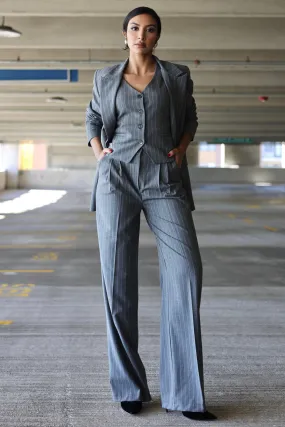 Boss Babe Pinstriped Suit