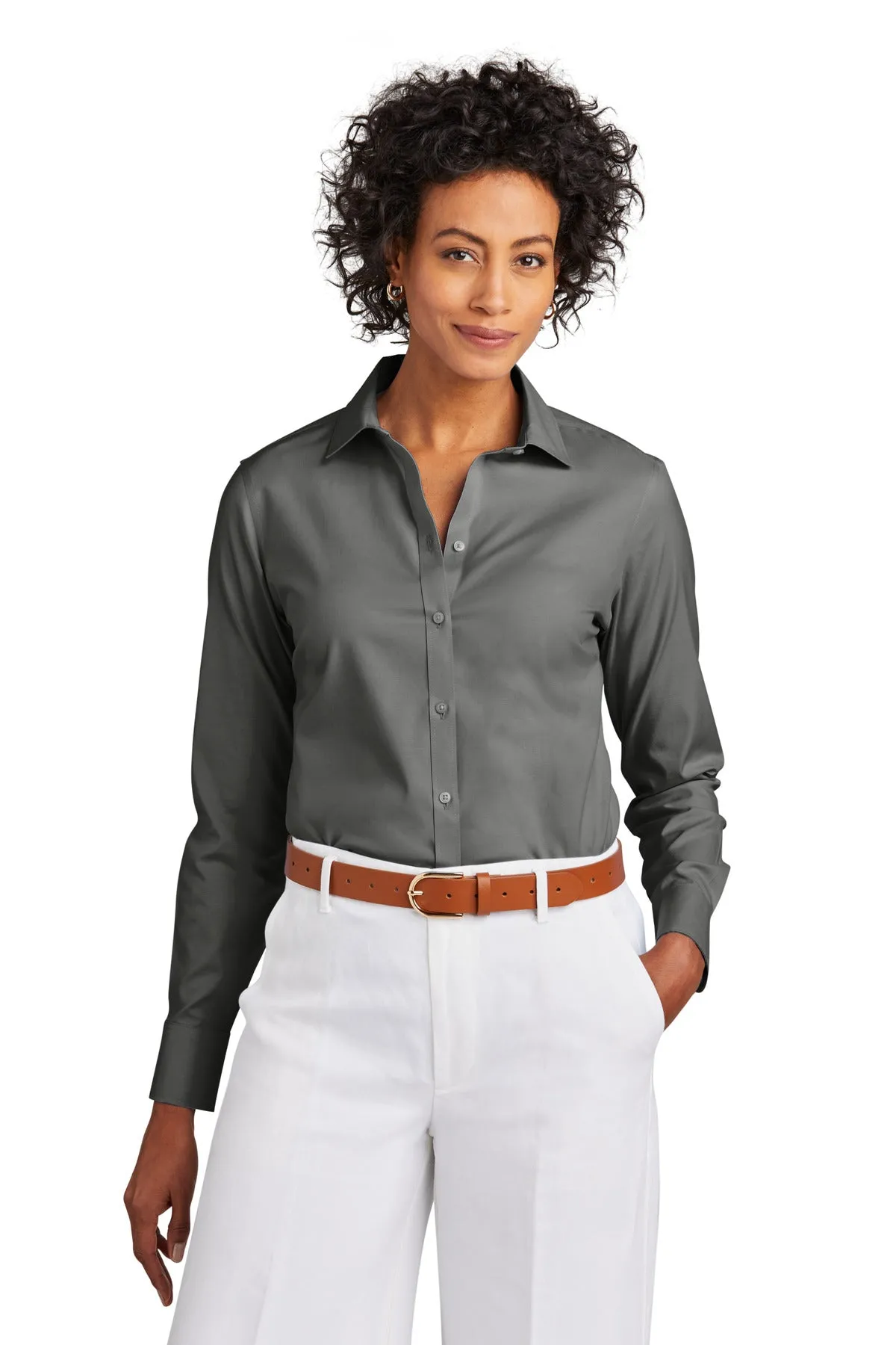 Brooks Brothers Women's Wrinkle-Free Stretch Pinpoint Shirt. BB18001