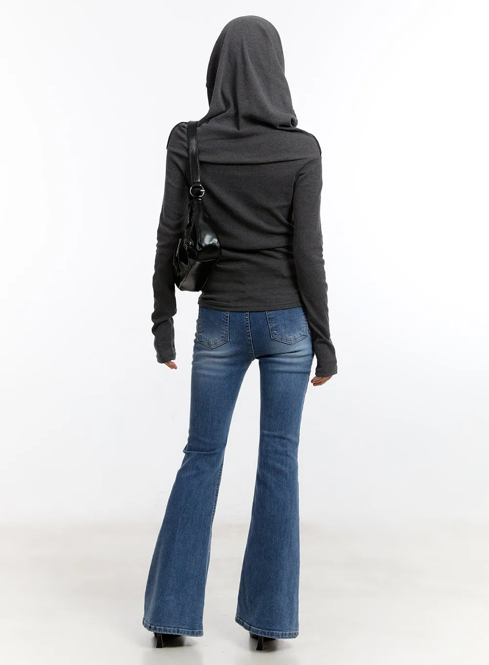 Chic Off-Shoulder Hoodie Top CA508