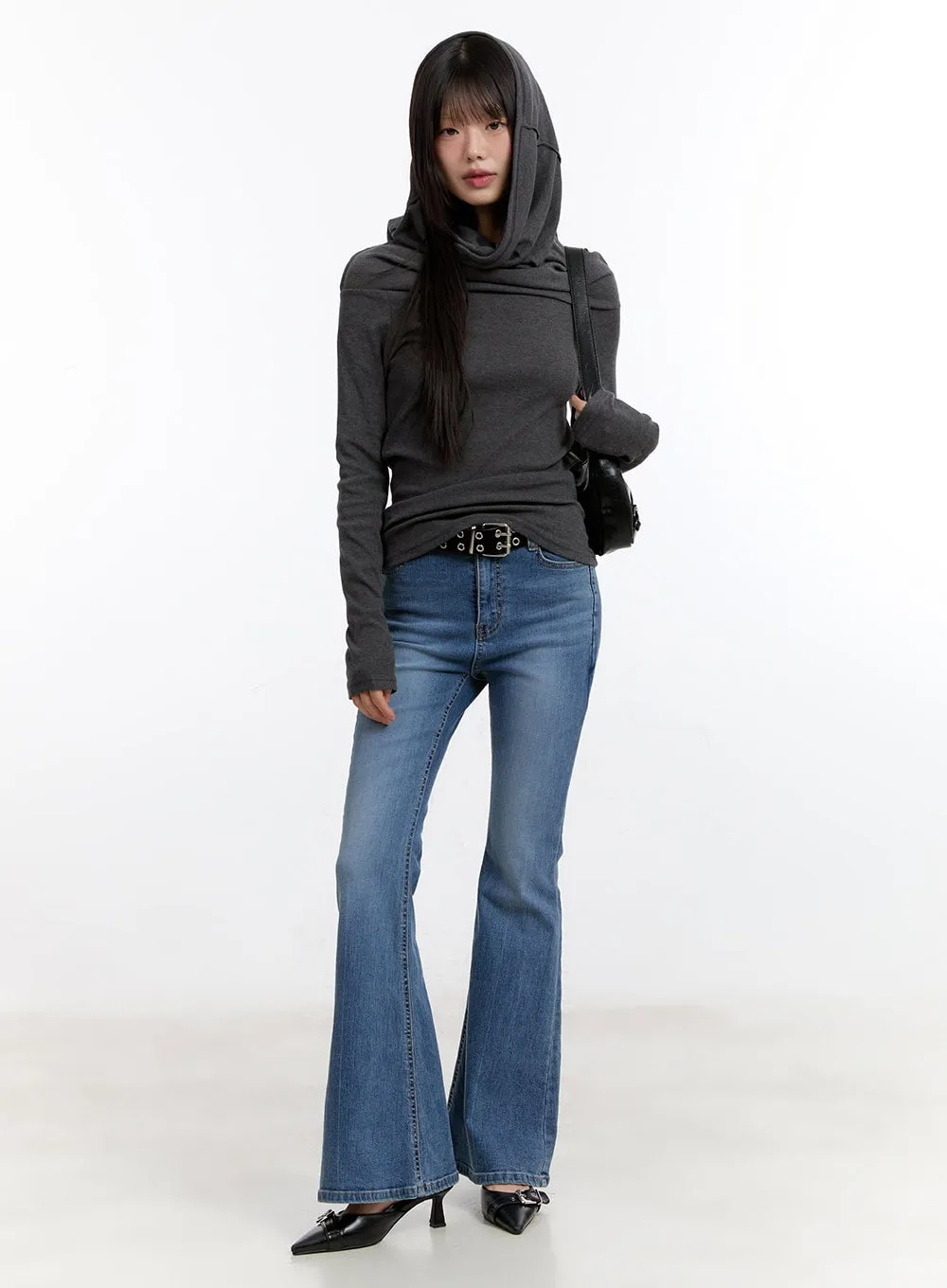 Chic Off-Shoulder Hoodie Top CA508