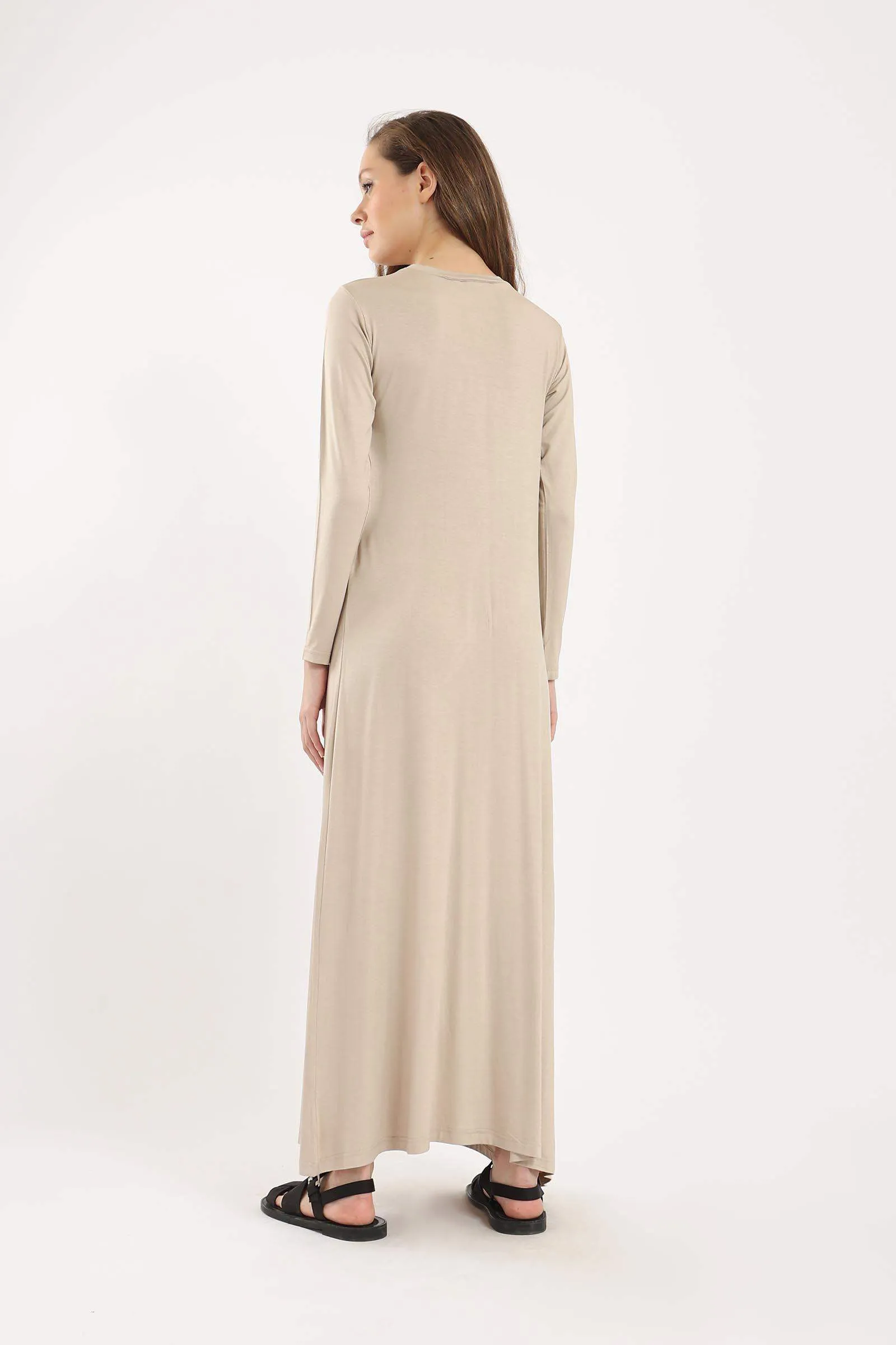 Crew Neck Maxi Dress