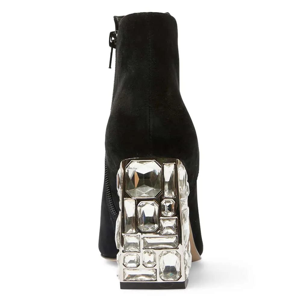 Dallas Boot in Black Suede