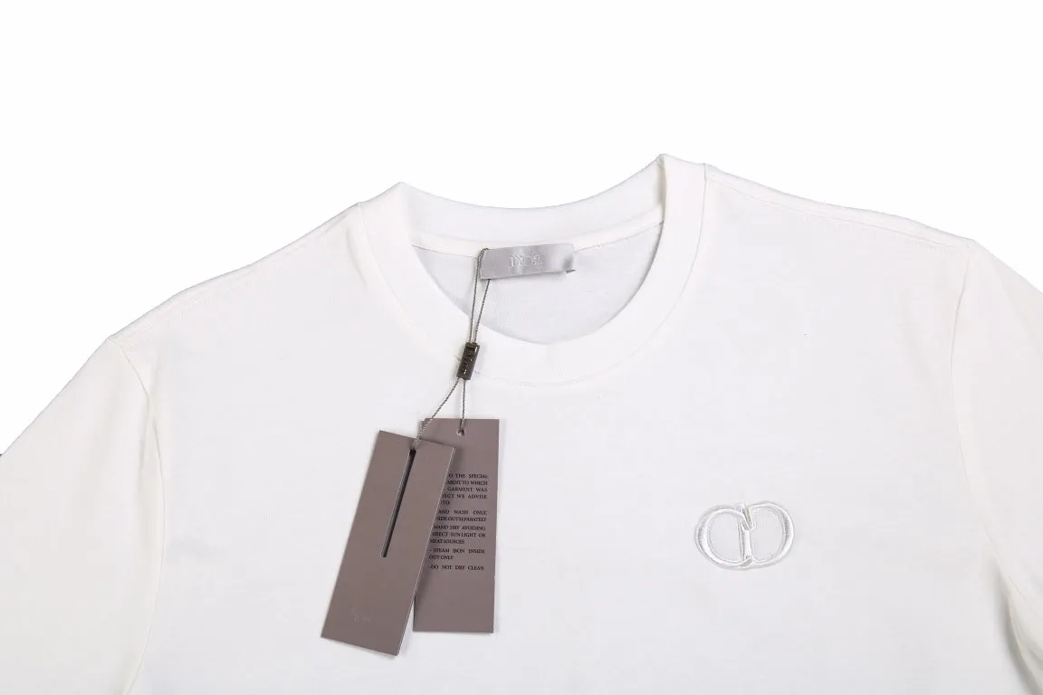 Dior Double D Logo T-Shirt (White)
