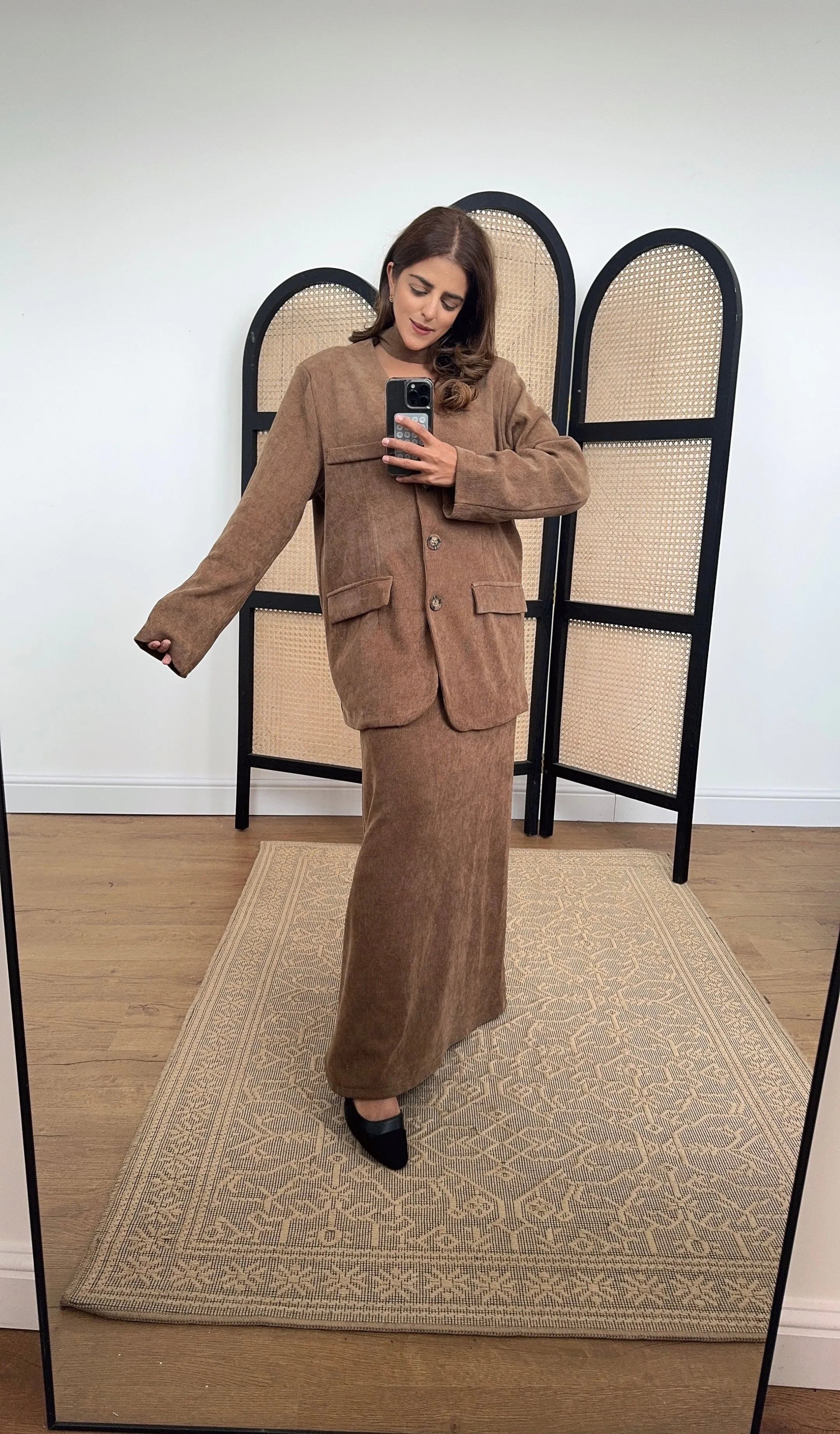 emi two piece in camel