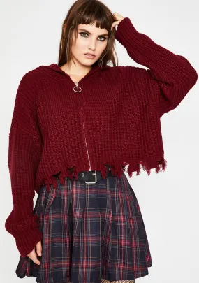Everything Sucks Crop Sweater
