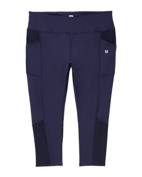 Fairfield Capri Tights with Mesh Details | Navy