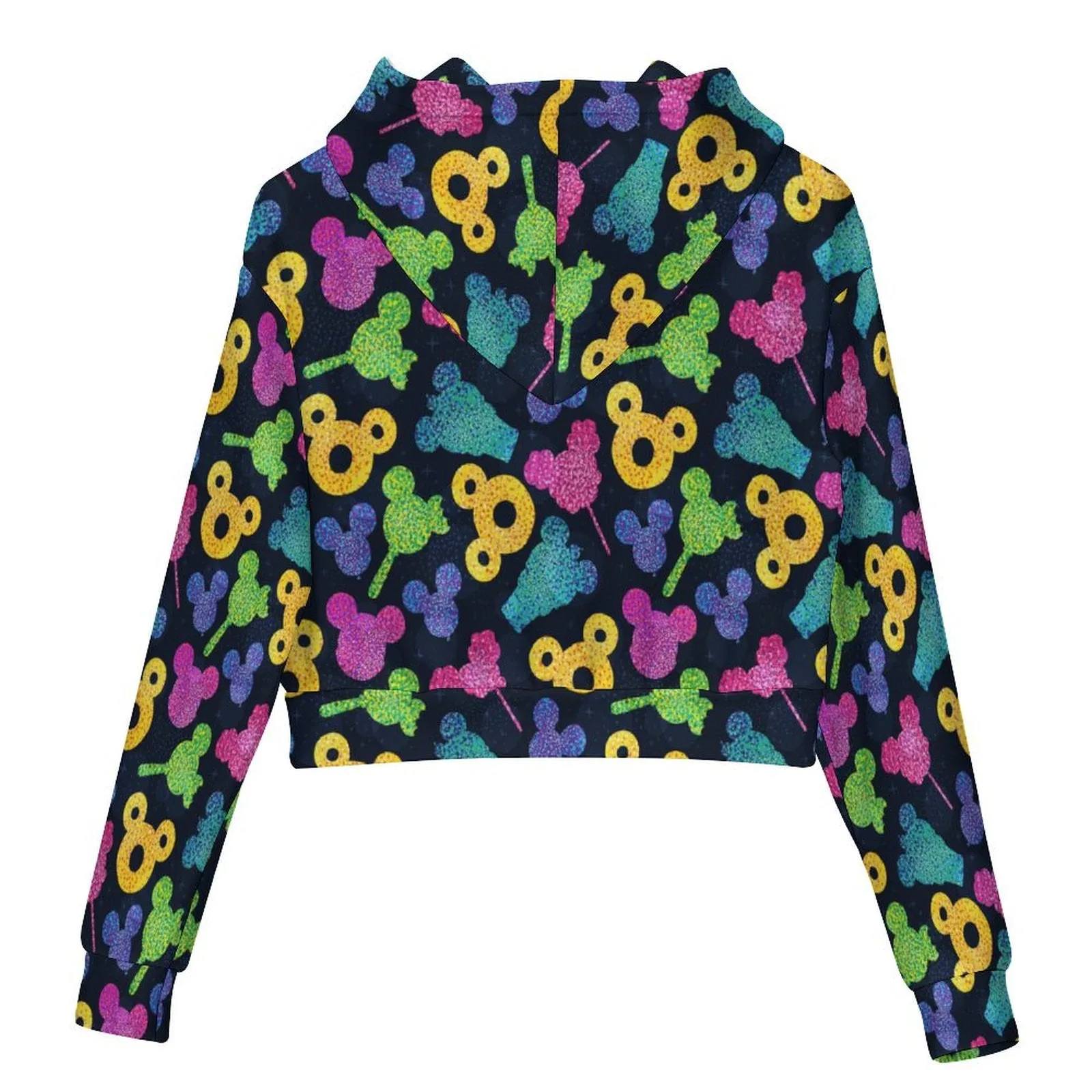 Glitter Park Snacks Women's Cropped Hoodie
