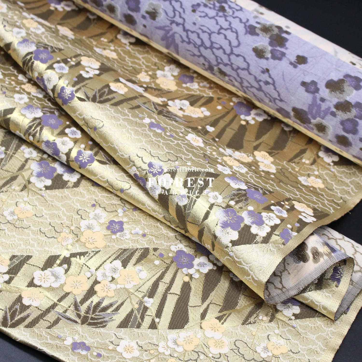 Gold Brocade - Bamboo fabric