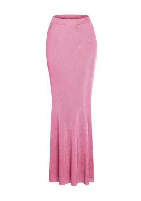 Harmony Metallic Knit Maxi Skirt