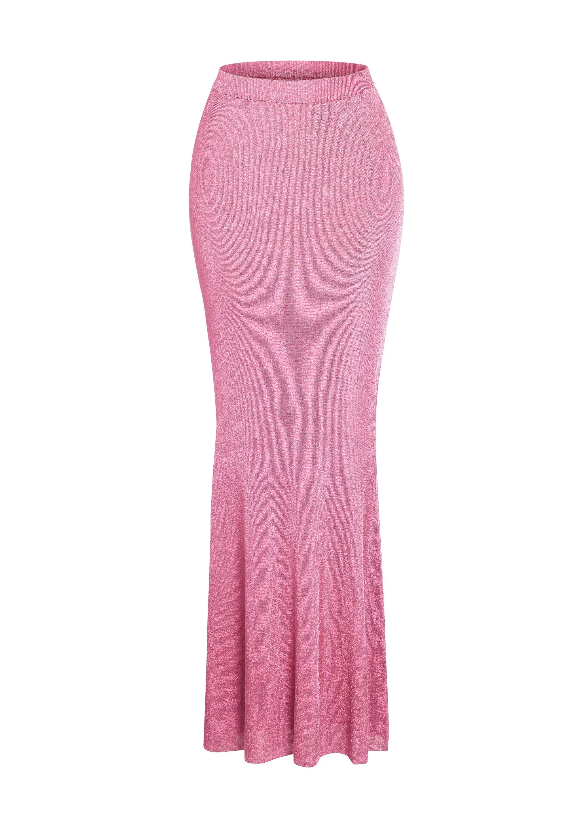 Harmony Metallic Knit Maxi Skirt