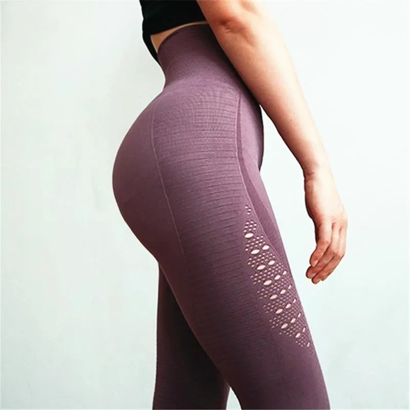 High Waist Seamless Yoga Leggings (5 Colors)