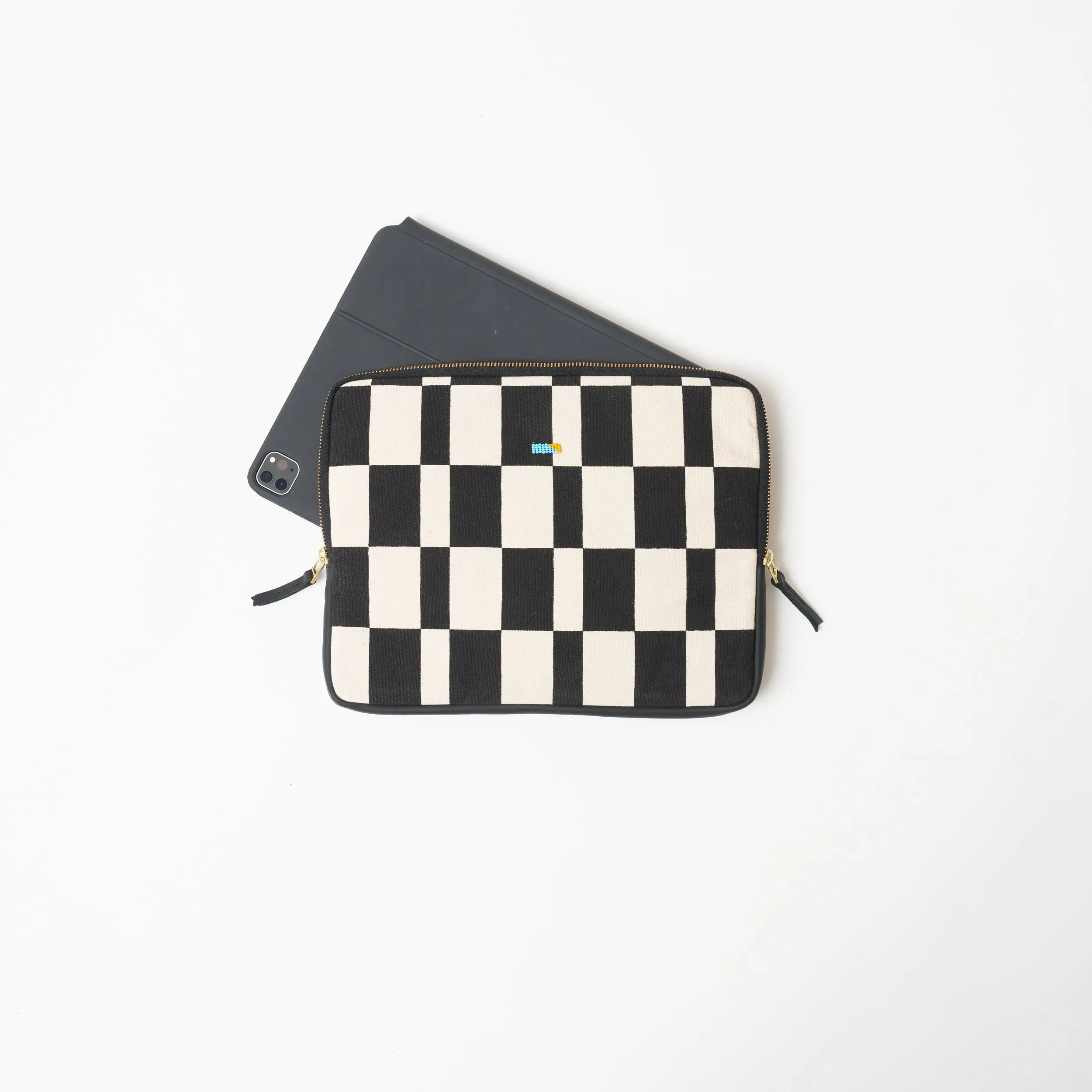 iPad Sleeve - Black Checker