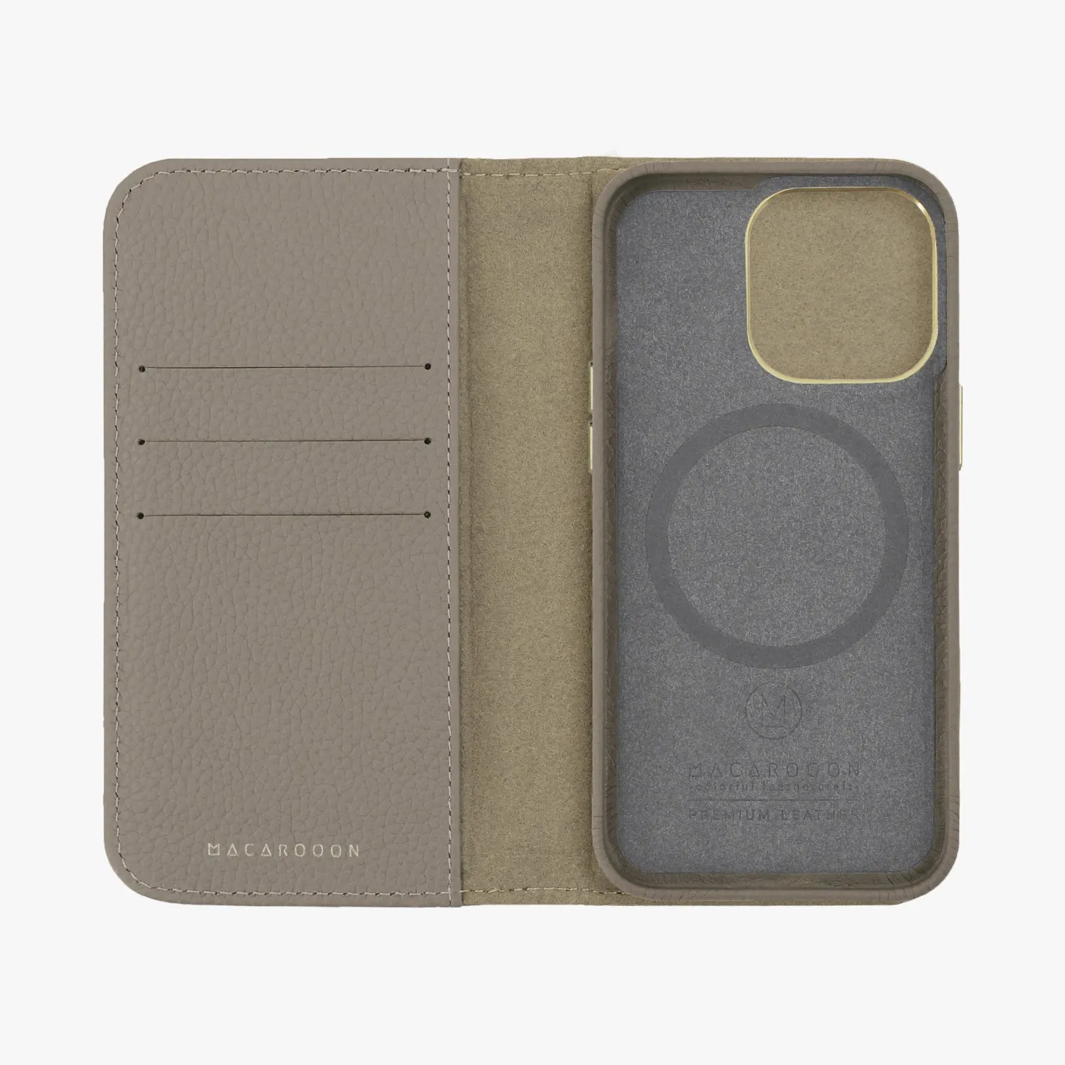 iPhone 13 MagSafe Leather Flip Cover with Leather Case