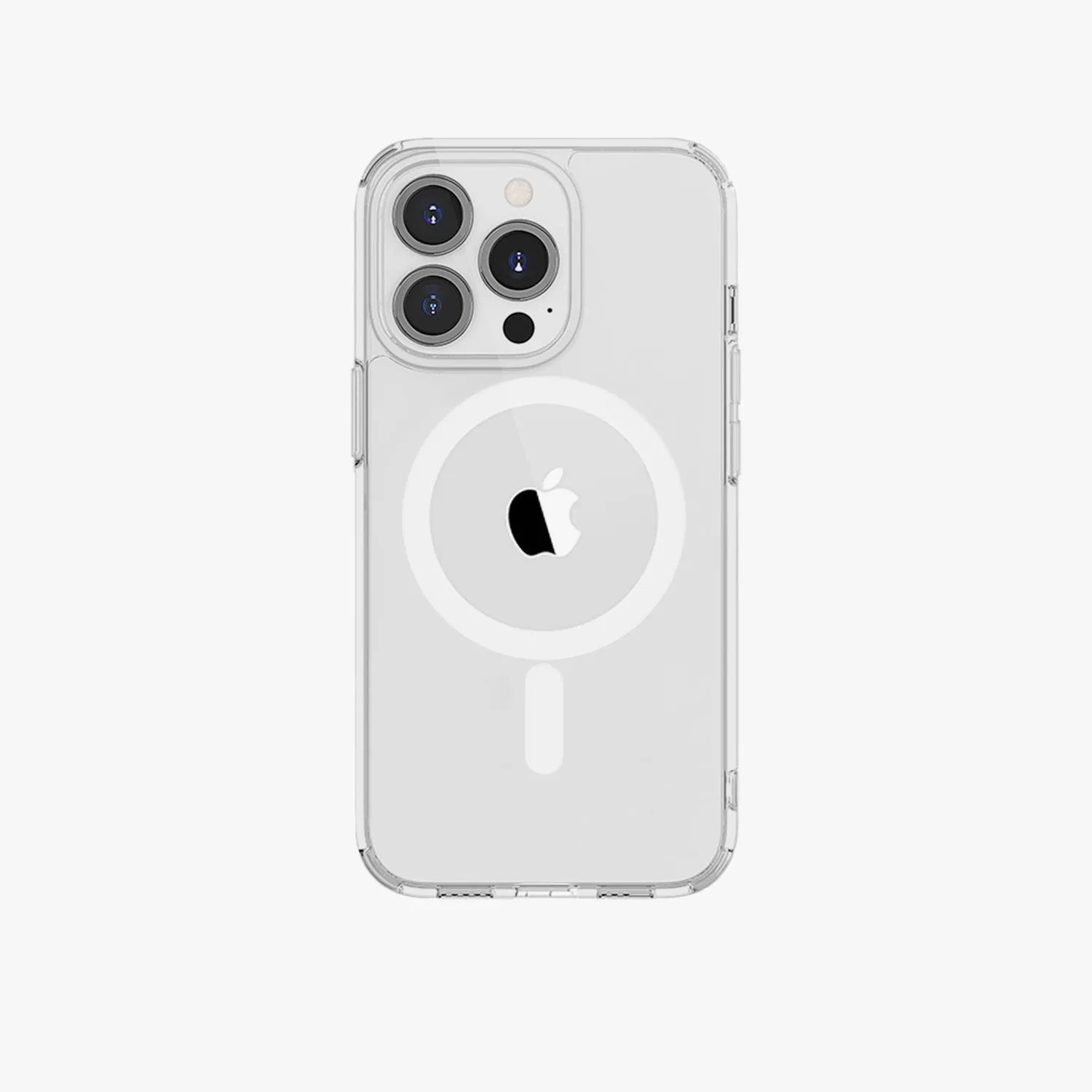 iPhone 15 Pro Max MagSafe Leather Flip Cover with Clear Case