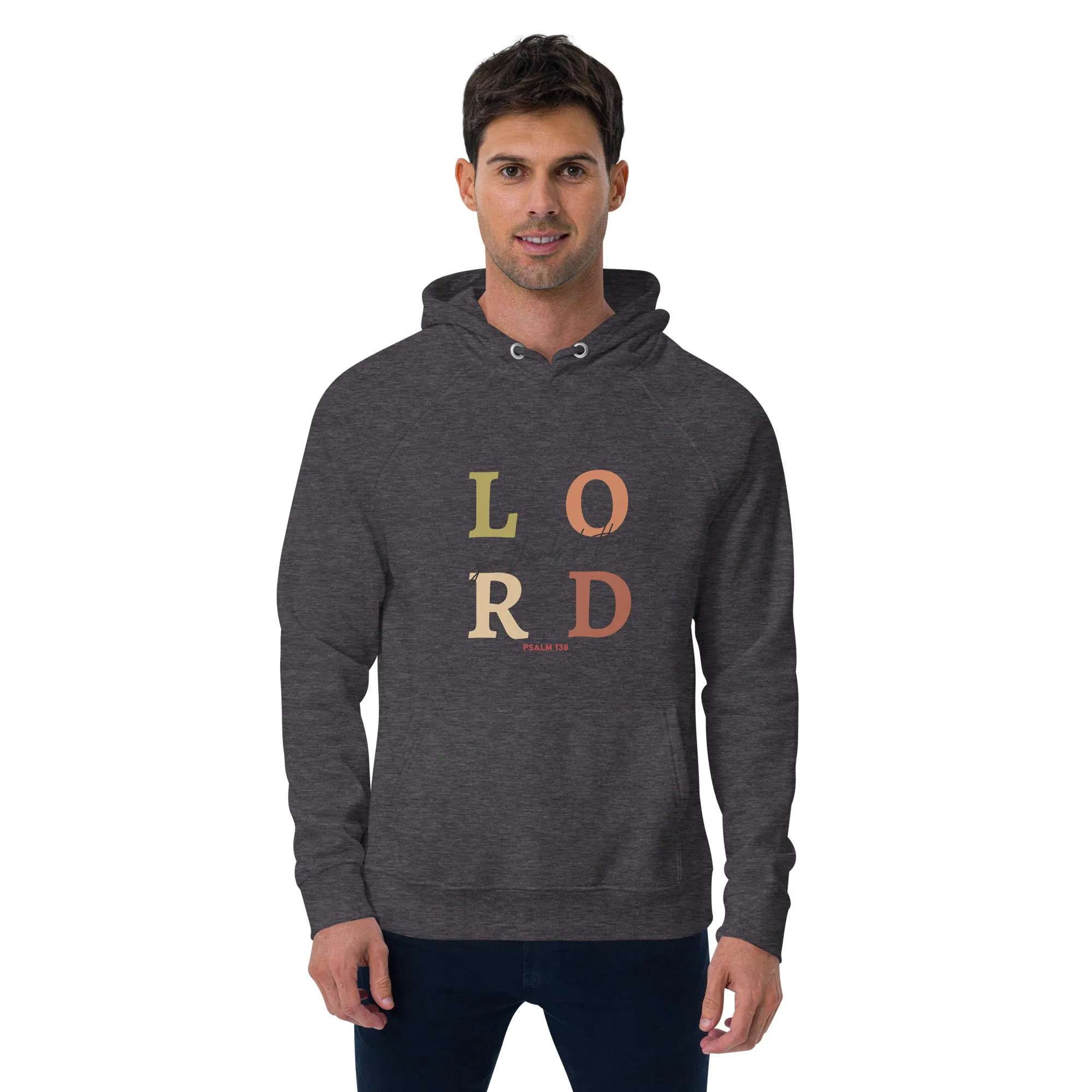 Lord Give Thanks Graphic Men Eco Raglan Hoodie