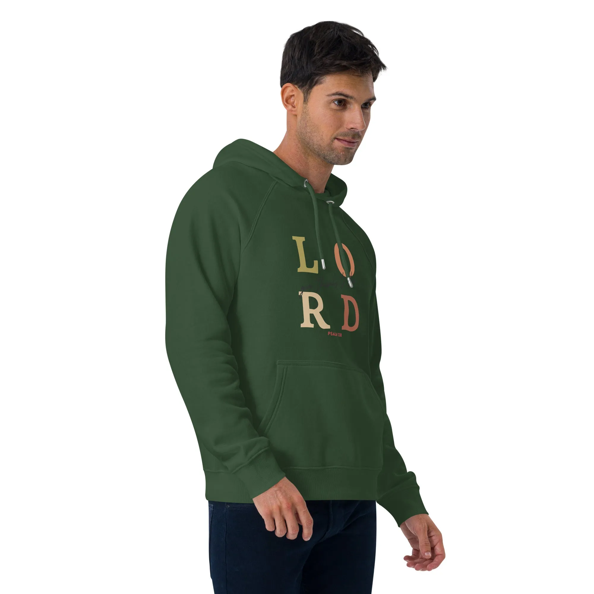 Lord Give Thanks Graphic Men Eco Raglan Hoodie