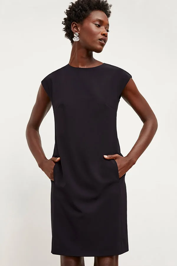 Maaza Dress - OrigamiTech :: Black