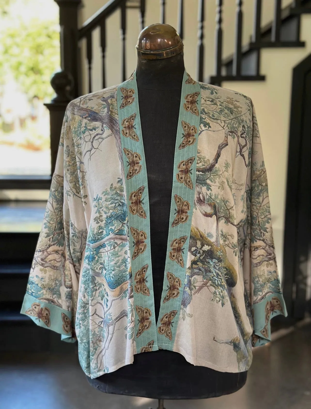 MARKET OF STARS Earth and Sky Short Bamboo Artisan Kimono