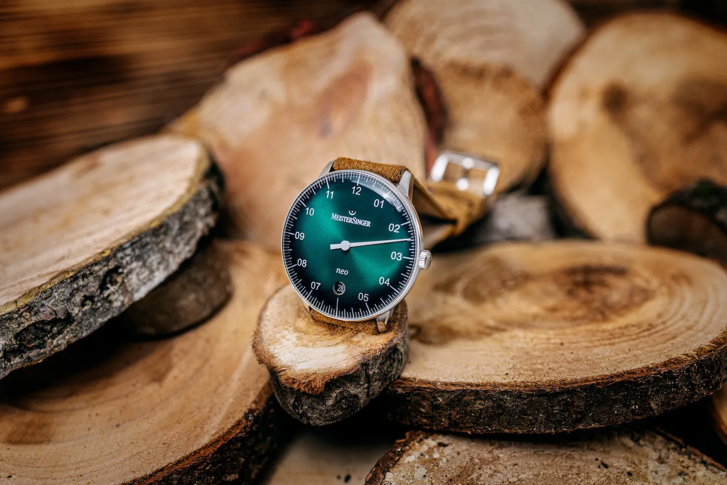 MS Watch Neo 36 Green Sunburst