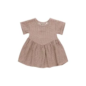 Quincy Mae - Brielle Dress - Plum Gingham