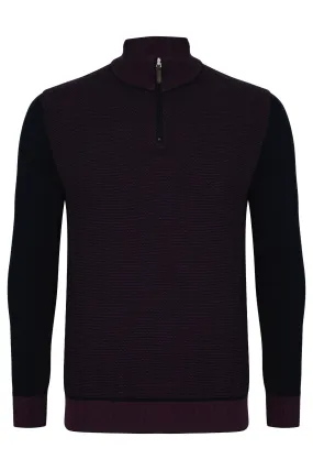 QUINN PLUM HALF ZIP