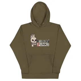 Recovery Junkie Mohawk Skull 2 - Unisex Hoodie