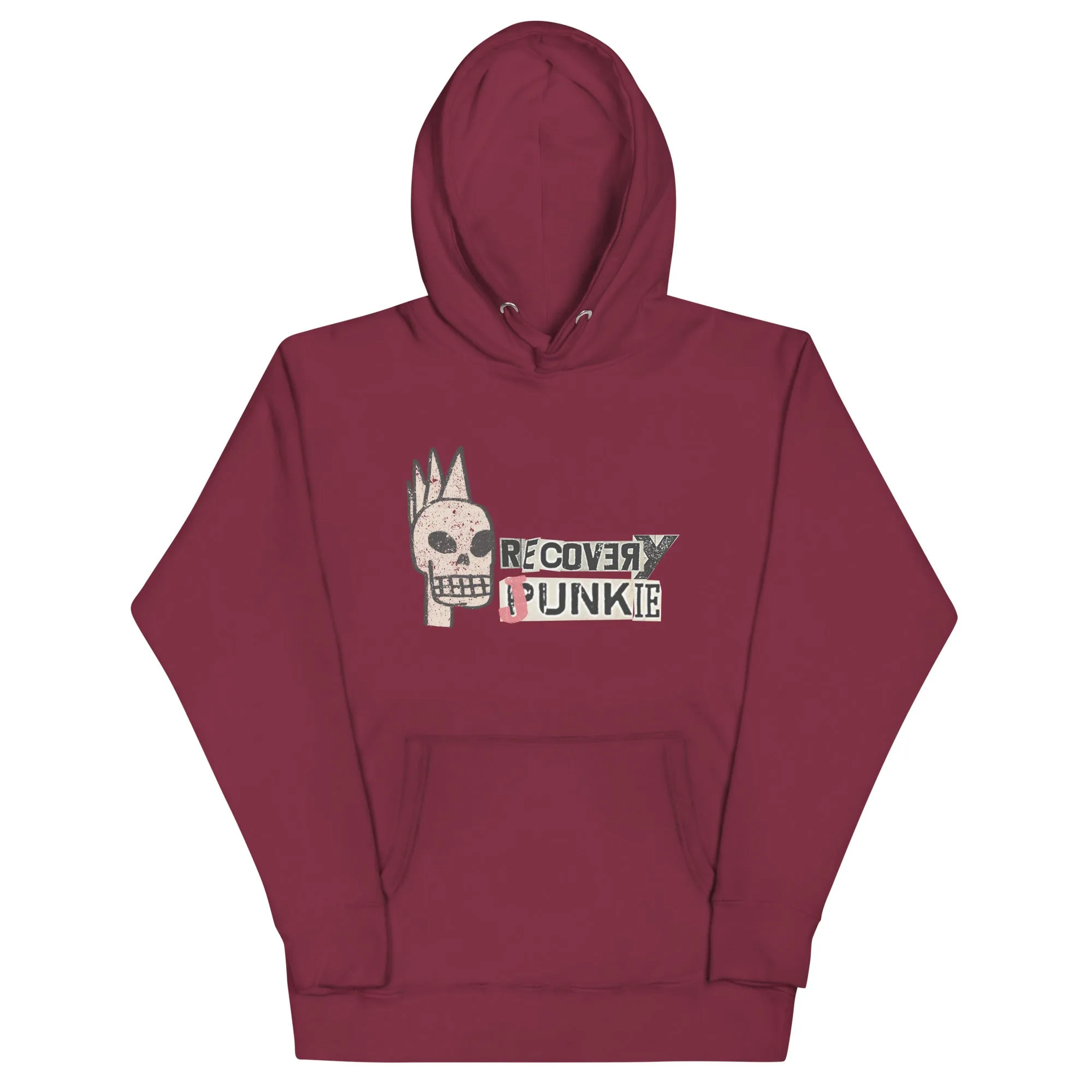 Recovery Junkie Mohawk Skull 2 - Unisex Hoodie