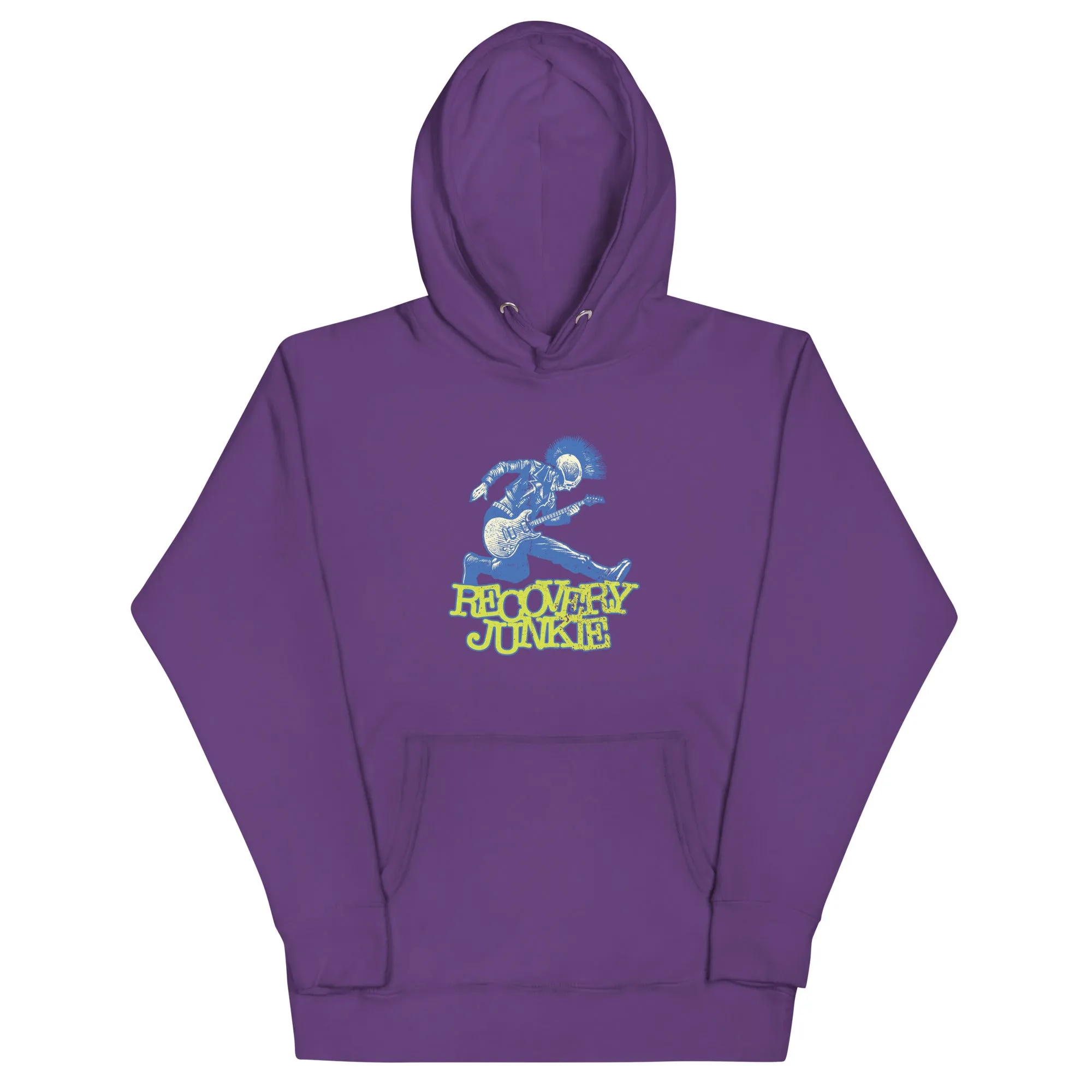 Recovery Junkie Punk Skull Hoodie