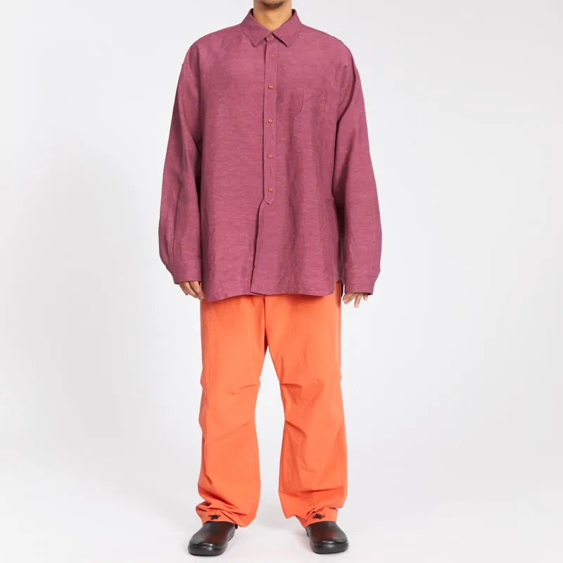 Savant Shirt - Magenta Viscose Linen