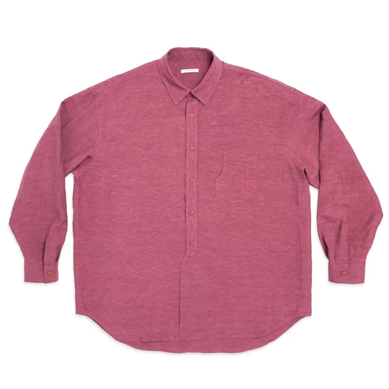 Savant Shirt - Magenta Viscose Linen
