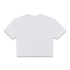 Scrimmage Oversized Crop Top Jay White