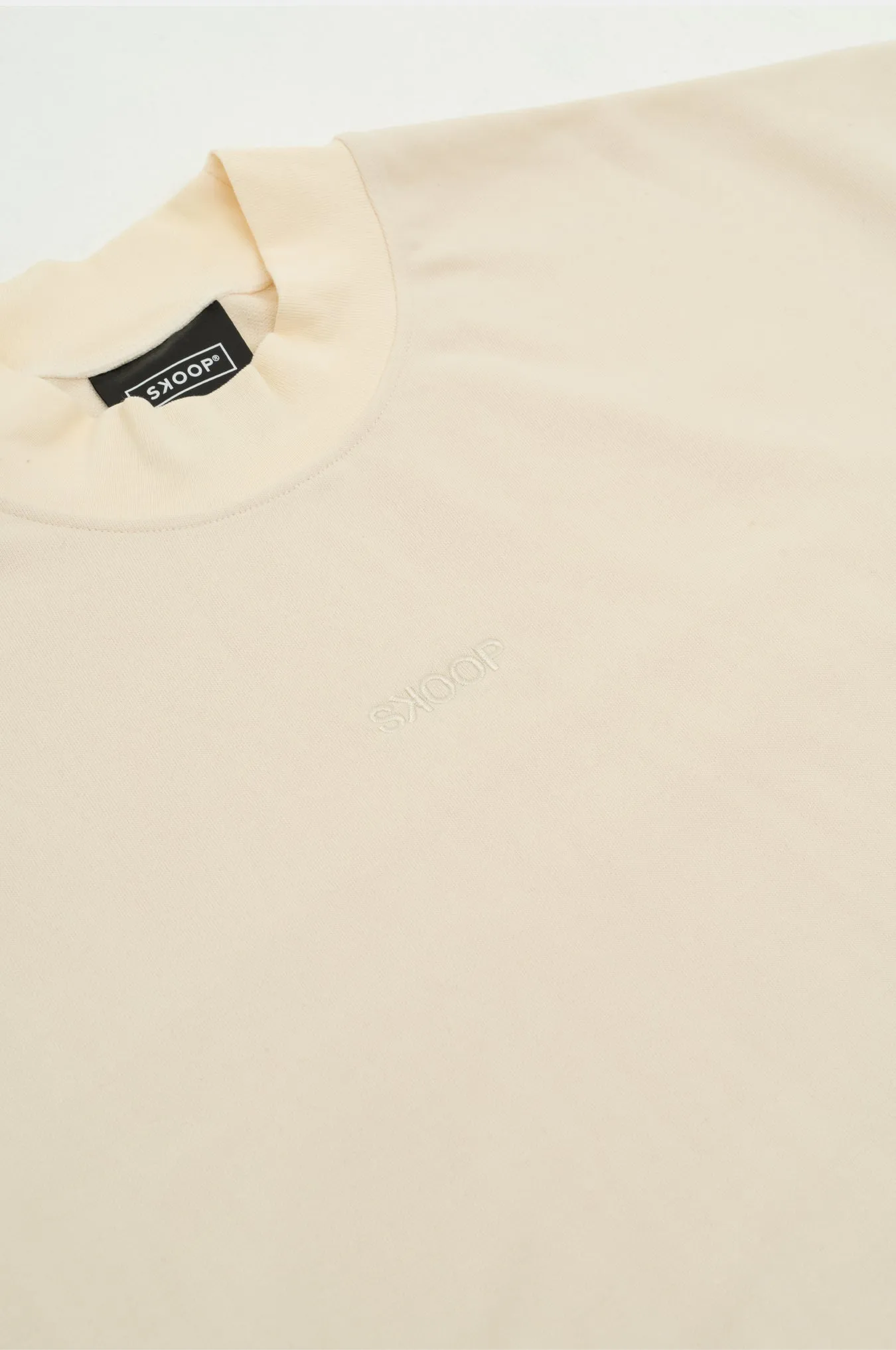 SKOOP® Basiks Mock Neck Shirt Ivory
