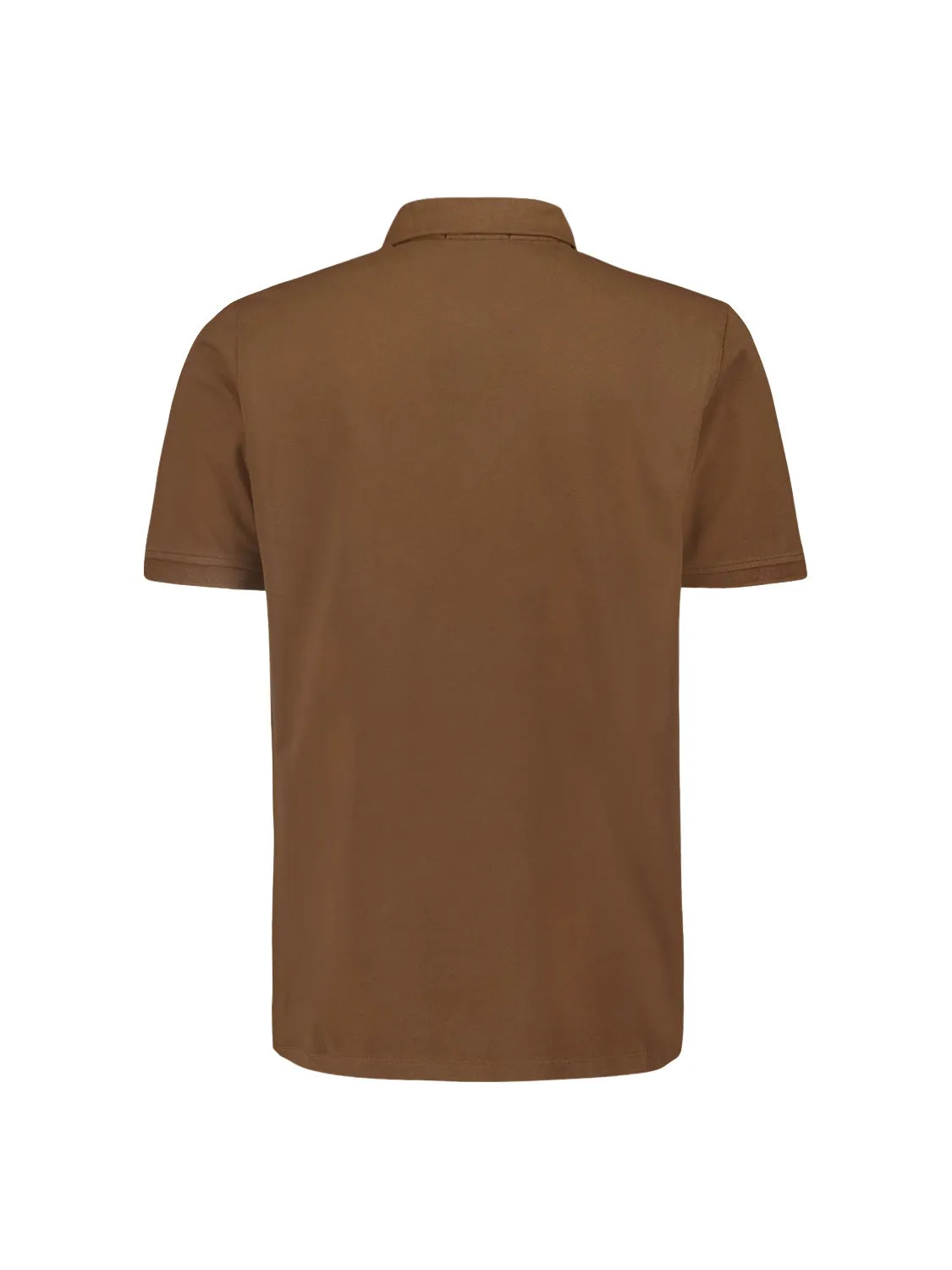 Sleek Polo Shirt with Stretch and Minimalist Design | Brown