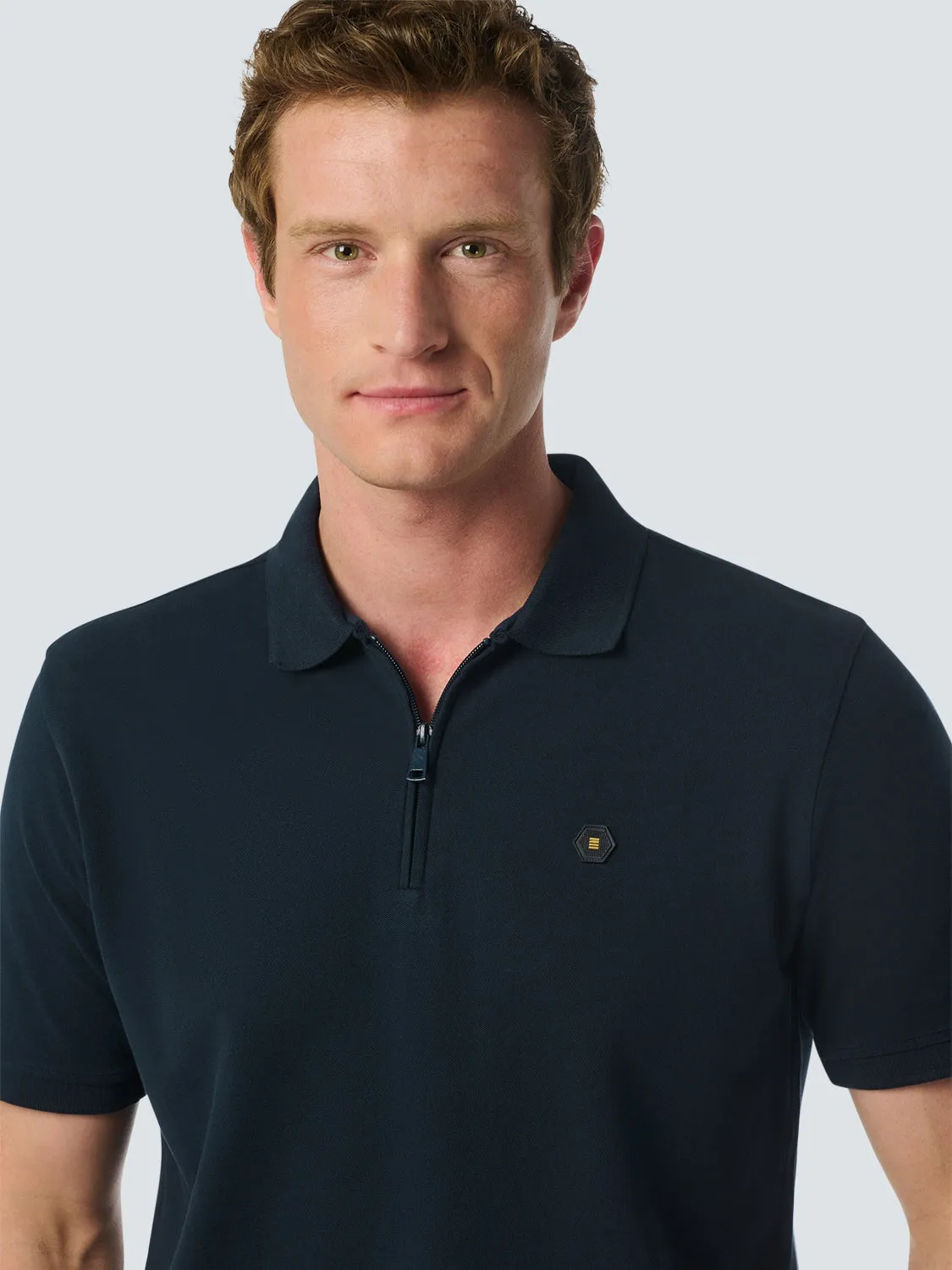 Sleek Polo Shirt with Stretch and Minimalist Design | Night