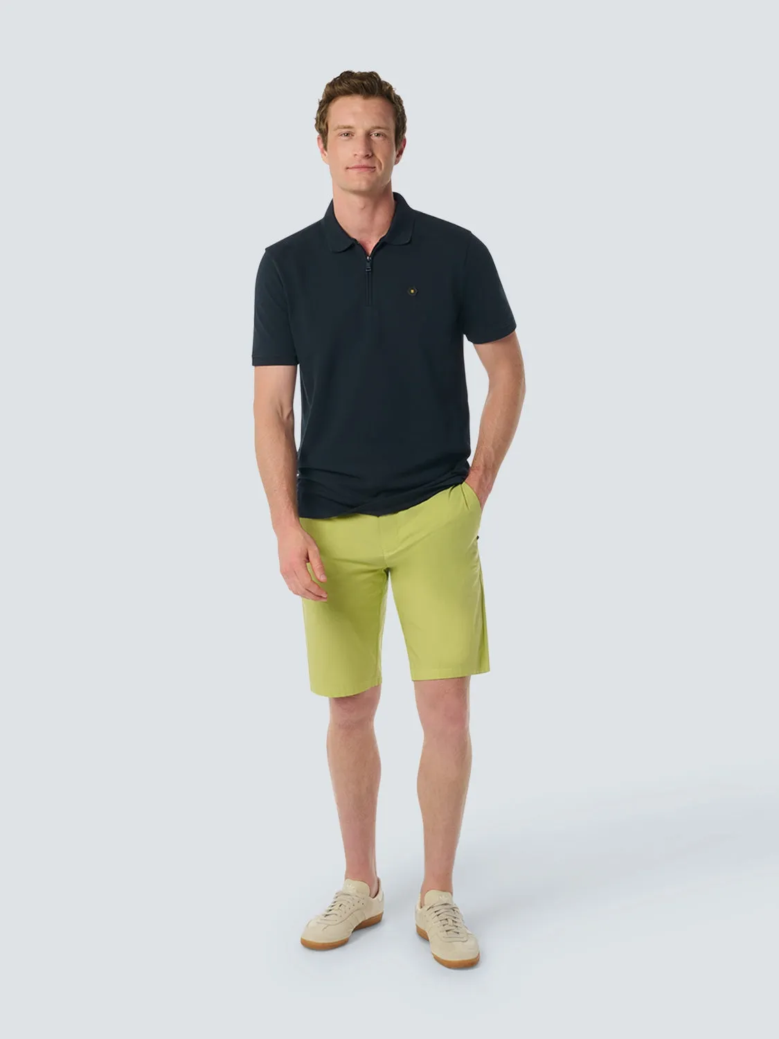 Sleek Polo Shirt with Stretch and Minimalist Design | Night
