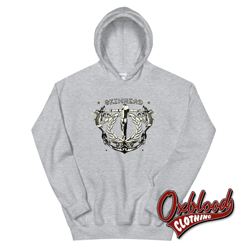 Tattoo Crucified Skinhead Hoodie - Punk, Ska, Oi!, Reggae