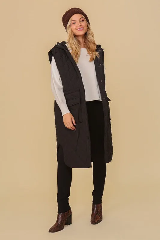 TEEK - Oversized Quilted Midi Jacket