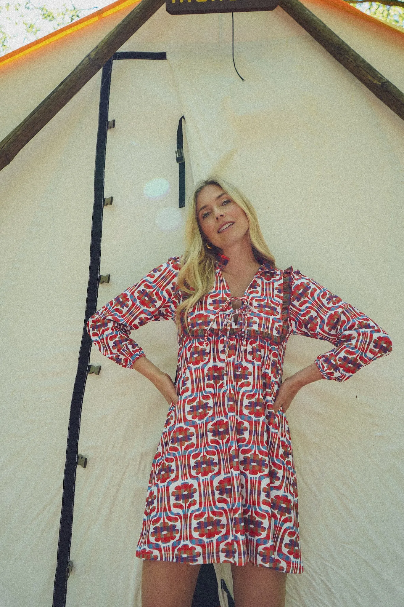 The Bonnie Dress - Plaid Daisy