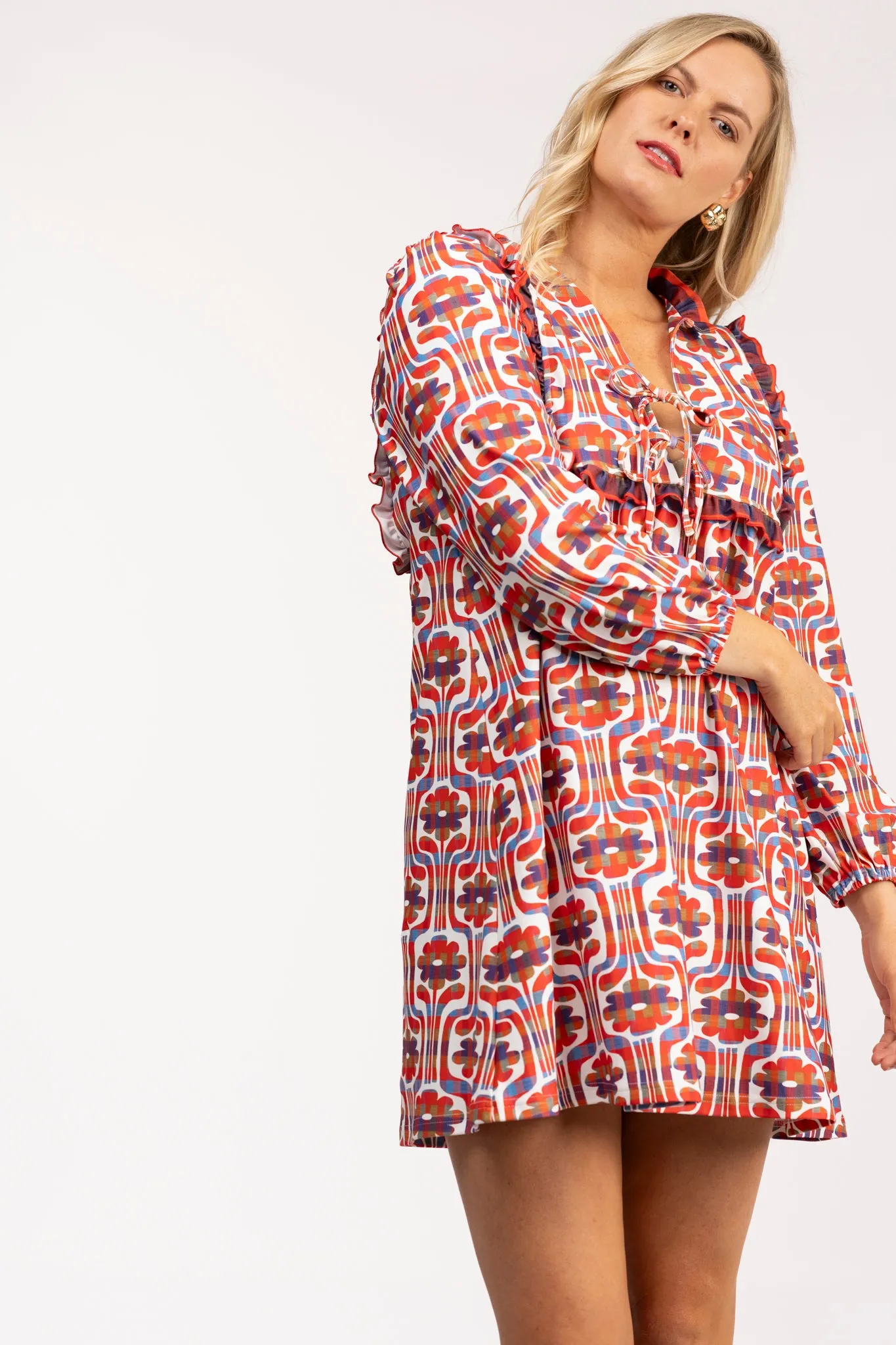 The Bonnie Dress - Plaid Daisy