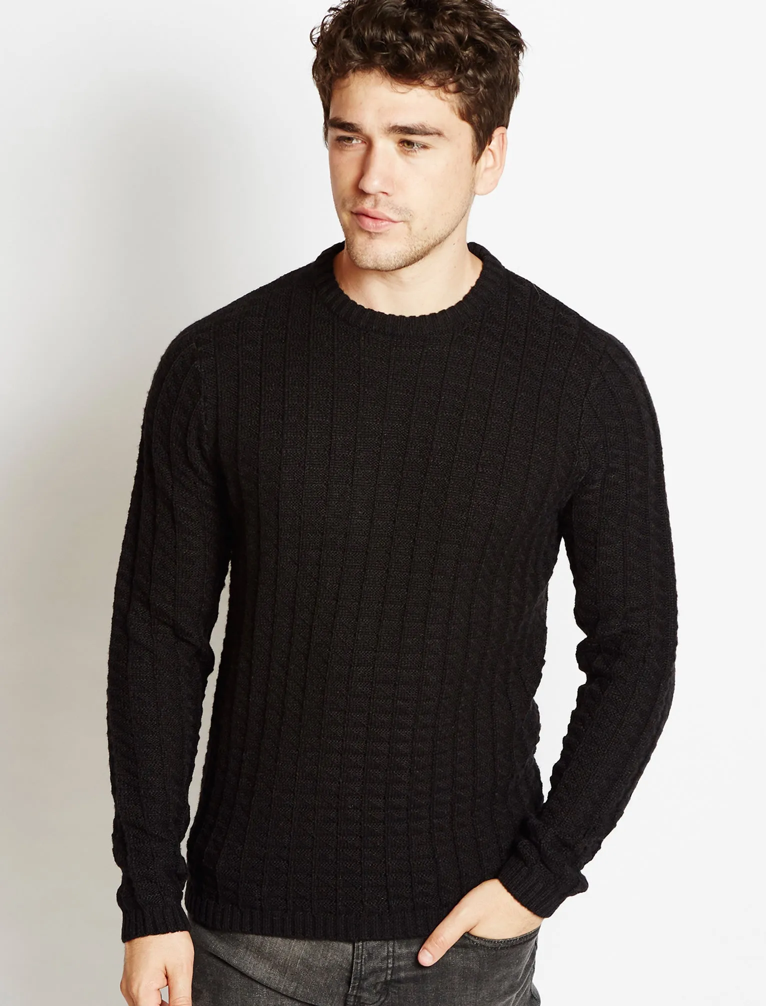 Tokyo Laundry Tylar navy wool jumper