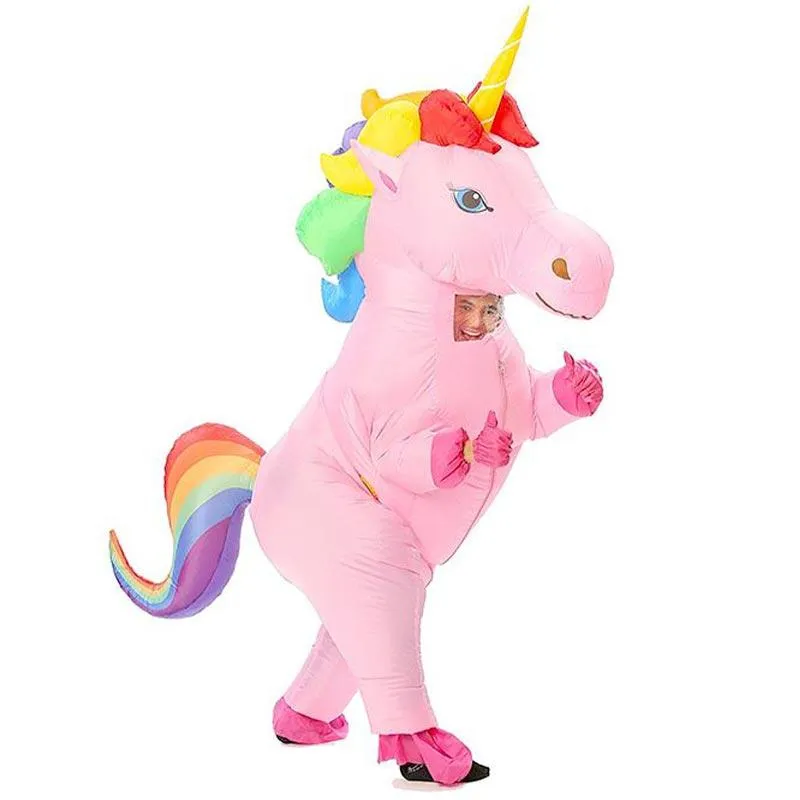 Unicorn Inflatable Costume Rainbow