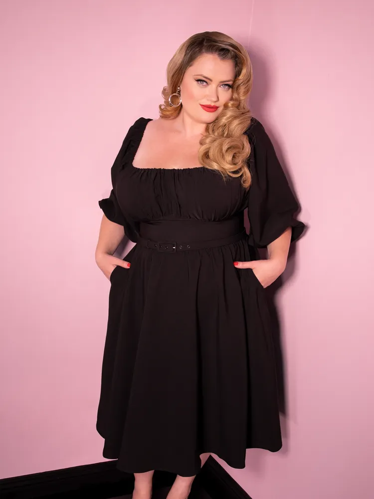 Vacation Dress in Black - Vixen by Micheline Pitt